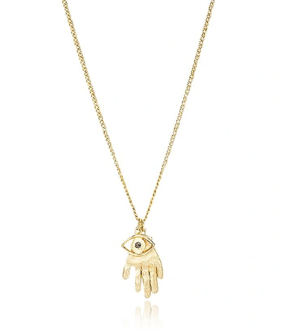 Shop Bjorg Designer Necklaces The Age The Lightning The Hand The Eye Necklace In Or