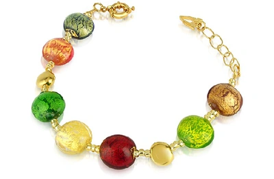 Shop Gucci Bracelets Frida In Multicolor Gold