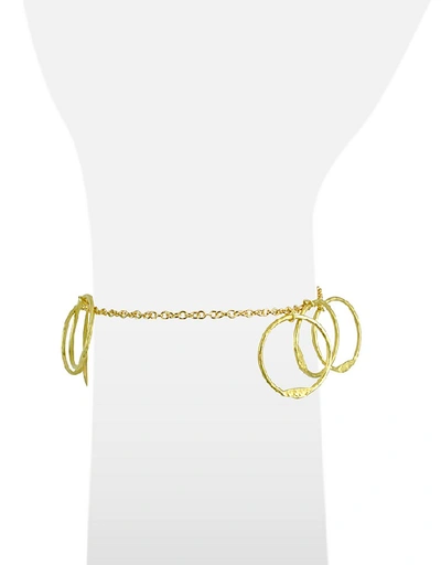 Shop Gucci Designer Bracelets Milly - 18k Yellow Gold Circles Chain Bracelet