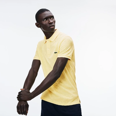 Shop Lacoste Men's Slim Fit Petit Piqué Cotton Polo - 3xl - 8 In Yellow