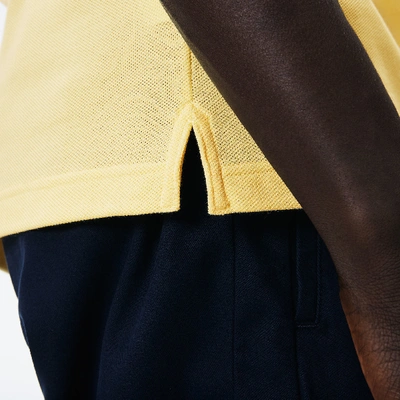 Shop Lacoste Men's Slim Fit Petit Piqué Cotton Polo - 3xl - 8 In Yellow