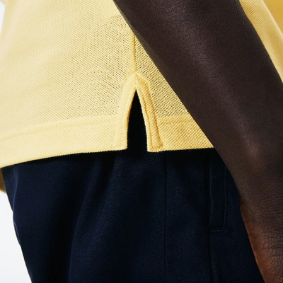 Lacoste L.12.12 Logo-embroidered Polo Shirt In Yellow