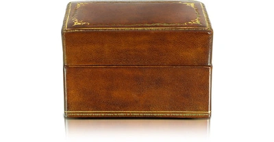 Shop Gucci Designer Small Leather Goods Genuine Leather Card Box In Marron