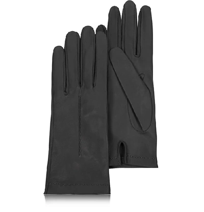 Shop Gucci Designer Women's Gloves Women's Black Unlined Italian Leather Gloves In Noir