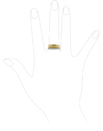 Shop Gucci Designer Rings Tama - Diamond Channel 18k Yellow Gold Band Ring