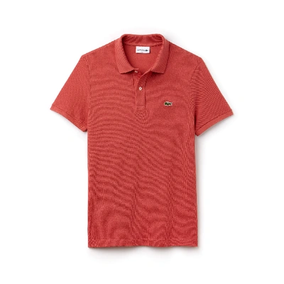 Shop Lacoste Men's Original L.12.12 Slim Fit Polo - Xl - 6 In Pink