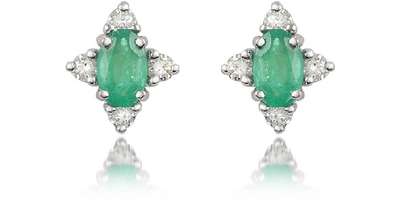Shop Gucci Designer Earrings Emerald And Diamond 18k Gold Earrings