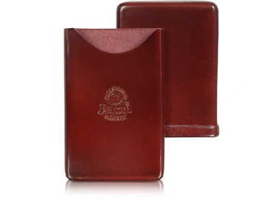 Shop Gucci Designer Wallets Genuine Leather Card Case In Rouge