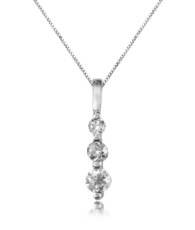 Shop Gucci Designer Necklaces 0.195 Ct Diamond Drop 18k Gold Necklace