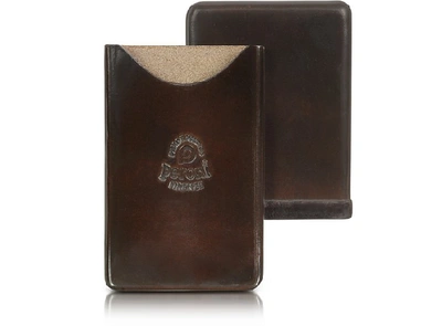 Shop Gucci Designer Wallets Genuine Leather Card Case In Marron