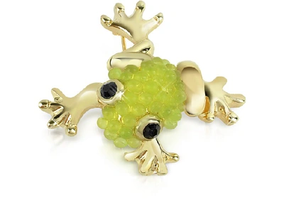 Shop Gucci Designer Brooches & Pins Light Green Frog Brooch