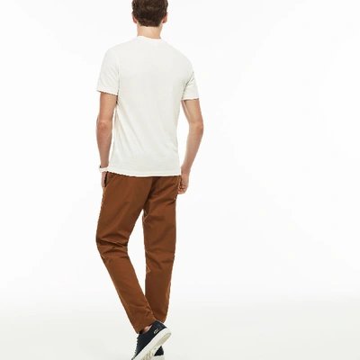 Shop Lacoste Men's Technical Cotton Pants In Brown