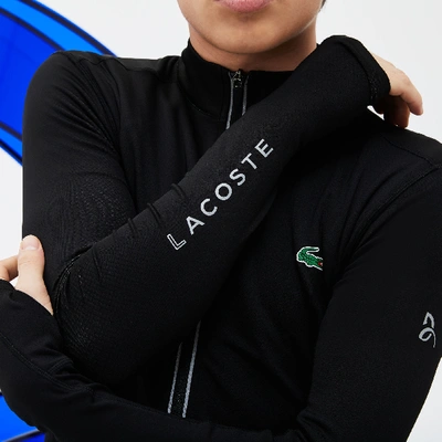 Lacoste Men s Sport Zip Sweatshirt Novak Djokovic Supporter Collection In Black Light Grey ModeSens
