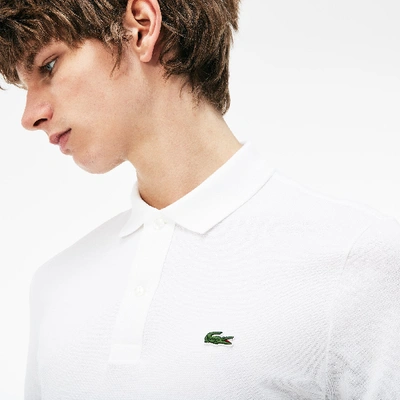 Shop Lacoste Men's Original L.12.12 Slim Fit Polo - 4xl - 9 In White