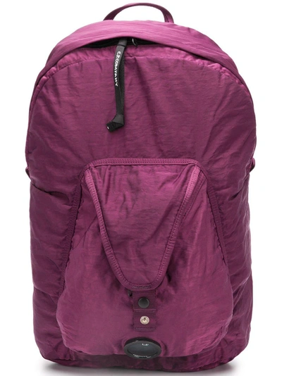 Shop C.p. Company Satin Backpack In Purple