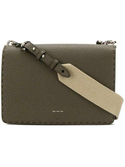 Shop Fendi Messenger Shoulder Bag - Neutrals