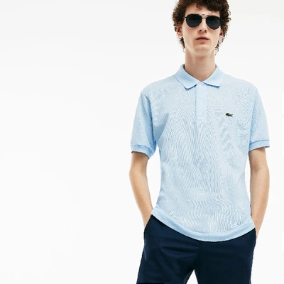 Shop Lacoste Men's Original L.12.12 Petit Piquã© Cotton Polo - S - 3 In Blue