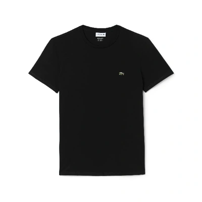 Shop Lacoste Men's Crew Neck Pima Cotton Jersey T-shirt - 4xl - 9 In Black