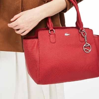 Lacoste Women's Daily Classic Gusseted Coated Piqué Canvas Tote Bag In  Garnet | ModeSens