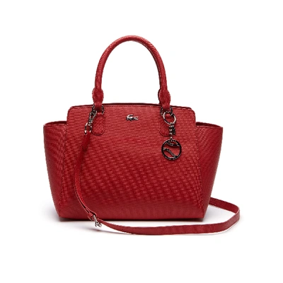 Lacoste Women's Daily Classic Gusseted Coated Piqué Canvas Tote Bag In  Garnet | ModeSens