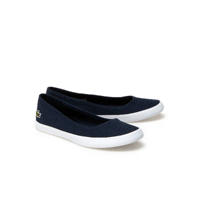 Lacoste Women's Marthe Canvas Ballerina Flats In Nvy | ModeSens