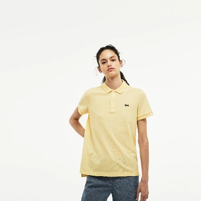 Shop Lacoste Unisex Live Ultra Slim Fit Petit Piqué Polo In Pastis Yellow