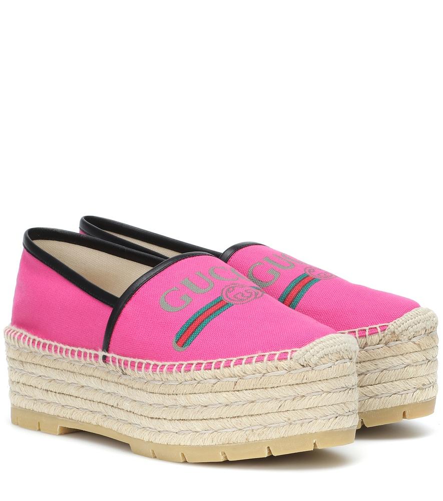 pink gucci espadrilles
