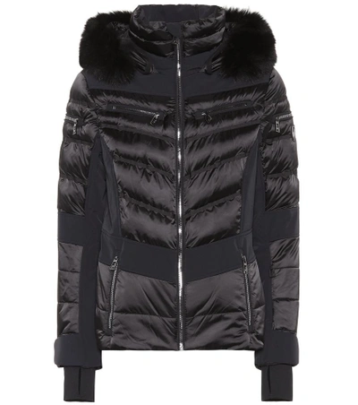 Shop Toni Sailer Maria Fur-trimmed Ski Jacket In Black