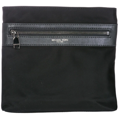 Shop Michael Kors Men's Cross-body Messenger Shoulder Bag  Kent In Black
