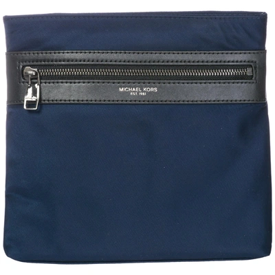 Shop Michael Kors Men's Cross-body Messenger Shoulder Bag  Kent In Blue