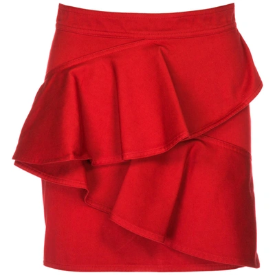 Shop Isabel Marant Women's Skirt Mini Short In Red
