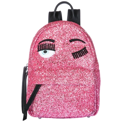 Shop Chiara Ferragni Women's Rucksack Backpack Travel In Pink