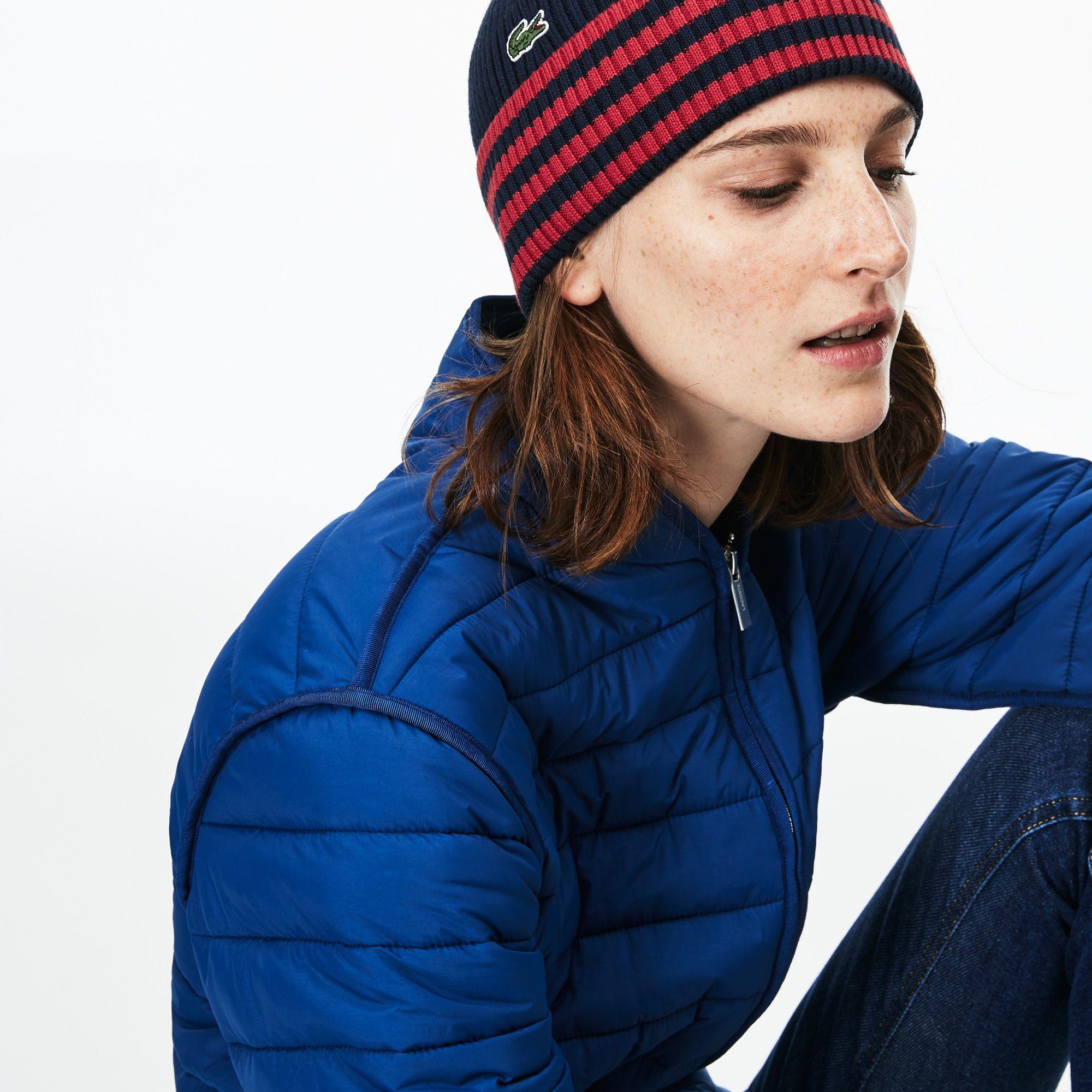 red lacoste beanie
