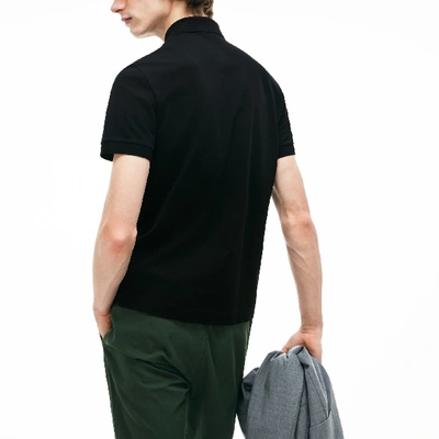 Shop Lacoste Men's Smart Paris Stretch Cotton Polo - M - 4 In Black