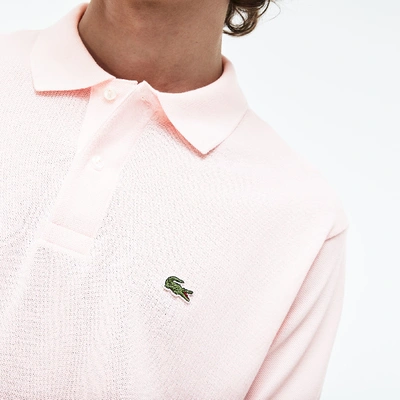 Shop Lacoste Men's Original L.12.12 Petit Piquã© Cotton Polo - L - 5 In Pink