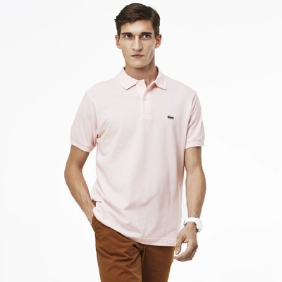 Shop Lacoste Men's Original L.12.12 Petit Piquã© Cotton Polo - M - 4 In Pink