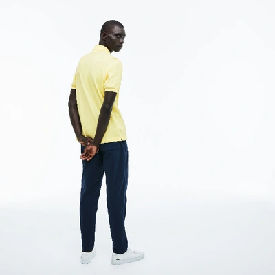 Lacoste L.12.12 Logo-embroidered Polo Shirt In Yellow