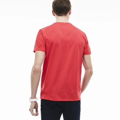 Shop Lacoste Men's V-neck Pima Cotton Jersey T-shirt
