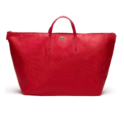 Shop Lacoste Women's L.12.12 Weekend Tote Bag In Virtual Pink
