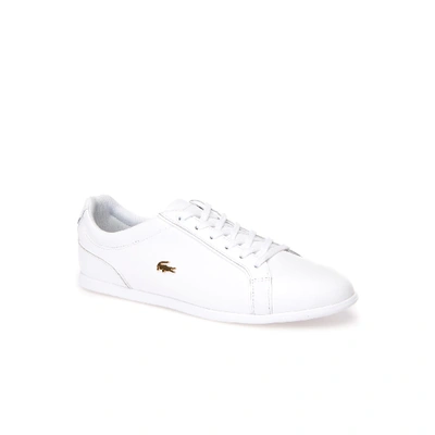 Lacoste Women's Rey Lace Leather Sneakers In White | ModeSens