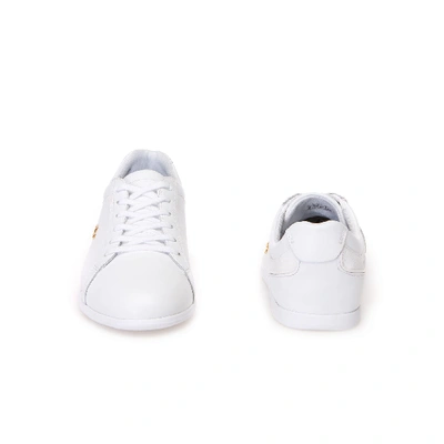 Lacoste Women's Rey Lace Leather Sneakers In White | ModeSens
