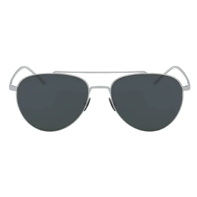 Shop Lacoste Pilot Shape Metal Ultra-thin Sunglasses In White