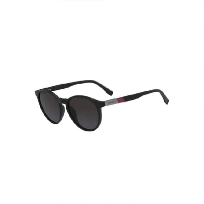 Shop Lacoste Unisex Plastic Round Color Block Sunglasses - One Size In Red