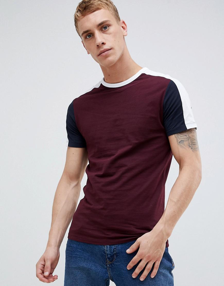 burgundy muscle fit shirt