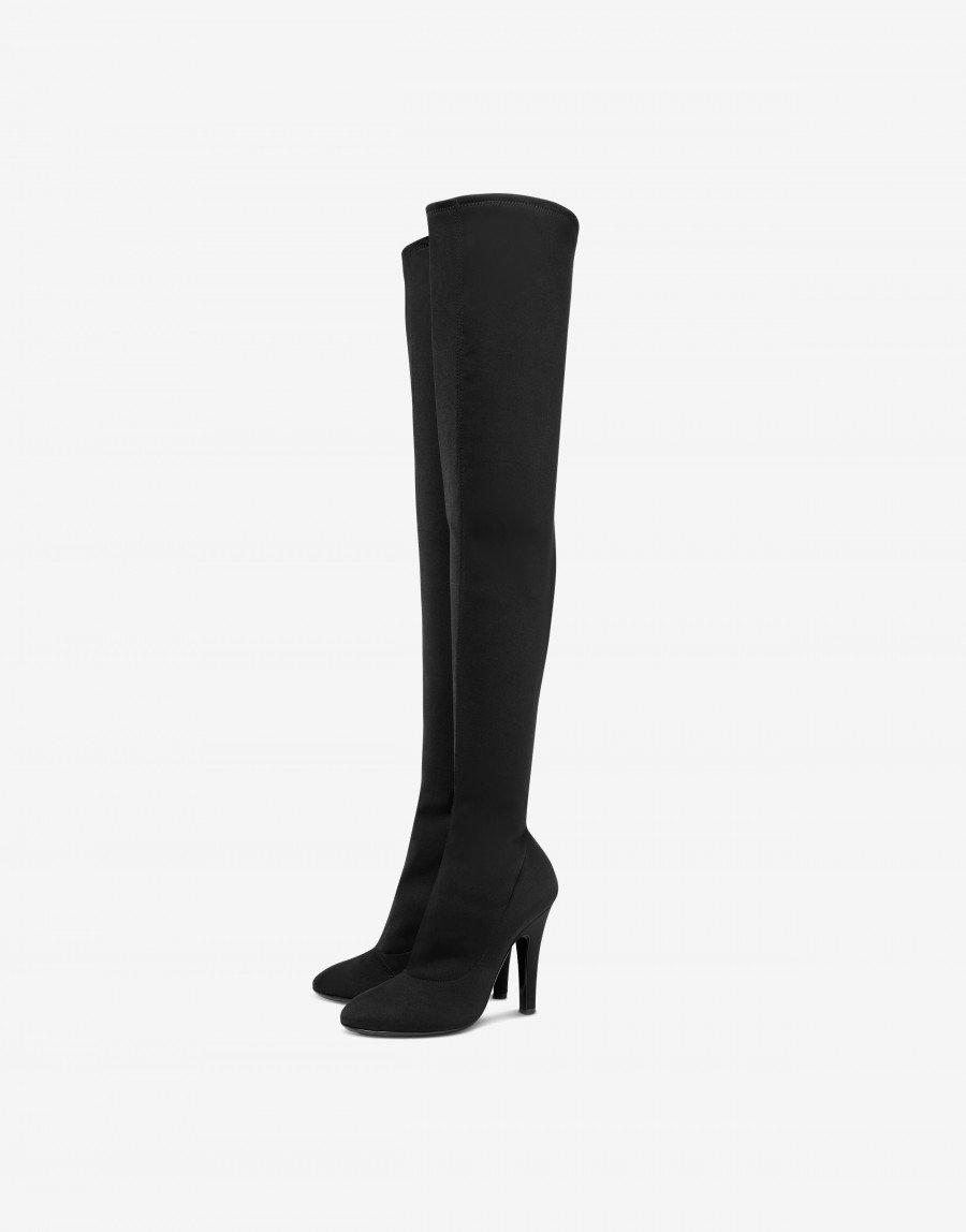 moschino over the knee boots
