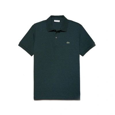 Shop Lacoste Men's Regular Fit Pima Cotton Interlock Polo In Green