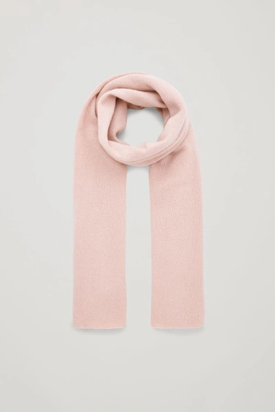 Shop Cos Cashmere Scarf In Pink