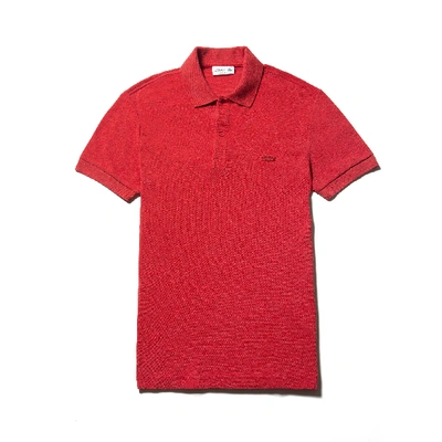 Shop Lacoste Men's Regular Fit Cotton Piqué Polo In Dyed Cherry