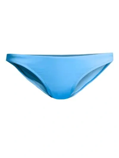Shop Milly St. Lucia Vita Solid Bikini Bottom In Blue