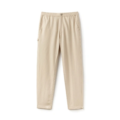 Shop Lacoste Men's Cotton And Linen Twill Pants In Krena
